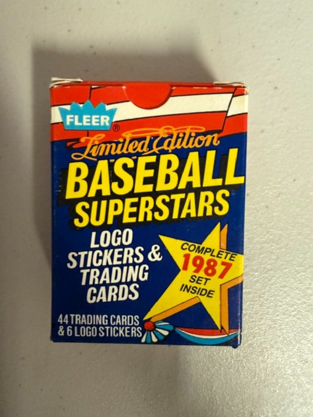 1987 Limited Edition Baseball Superstars Logo Stickers & Trading Cards